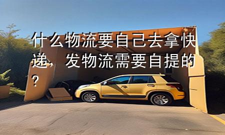 什么物流要自己去拿快递,发物流需要自提的?