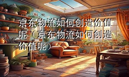 京东物流如何创造价值呢(京东物流如何创造价值呢)