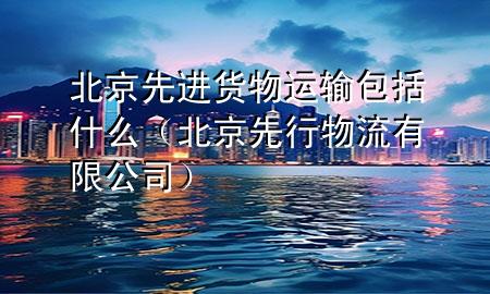 北京先进货物运输包括什么(北京先行物流有限公司)