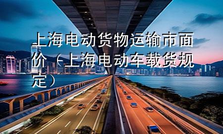 上海电动货物运输市面价(上海电动车载货规定)