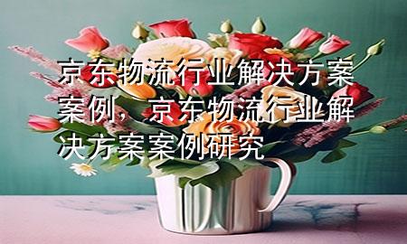 京东物流行业解决方案案例,京东物流行业解决方案案例研究
