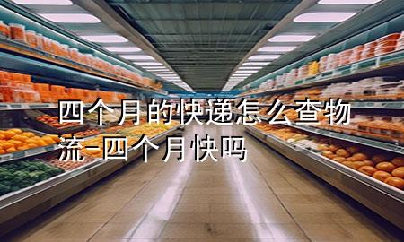 四个月的快递怎么查物流-四个月快吗