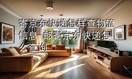 寄京东快递怎样查物流信息-邮寄京东快递怎么查询