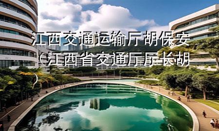 江西交通运输厅胡保安(江西省交通厅厅长胡)