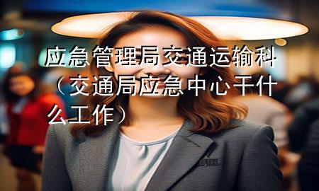 应急管理局交通运输科(交通局应急中心干什么工作)