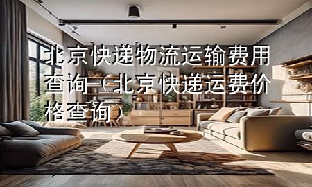 北京快递物流运输费用查询(北京快递运费价格查询)