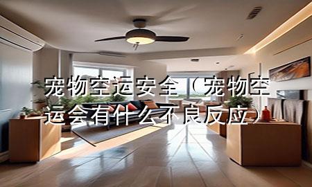 宠物空运 安全（宠物空运会有什么不良反应）