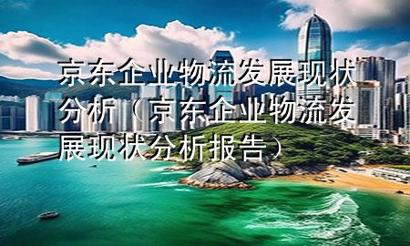 京东企业物流发展现状分析(京东企业物流发展现状分析报告)