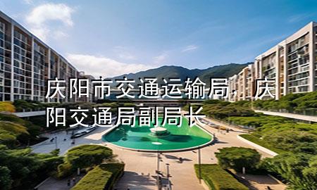 庆阳市交通运输局,庆阳交通局副局长