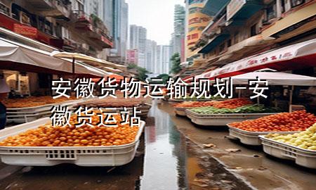 安徽货物运输规划-安徽货运站