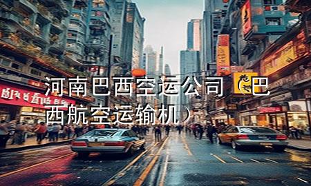 河南巴西空运公司(巴西航空运输机)