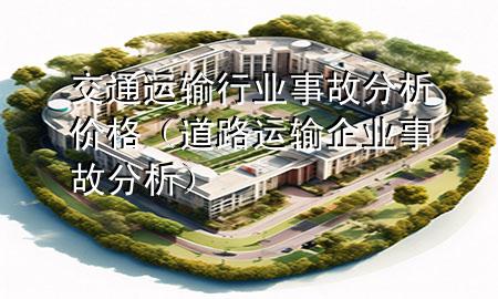 交通运输行业事故分析价格(道路运输企业事故分析)