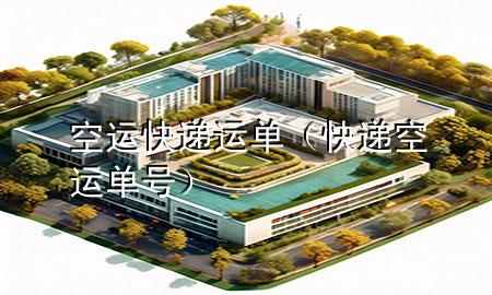 空运快递运单(快递空运单号)