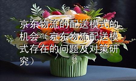 京东物流的配送模式的机会(京东物流配送模式存在的问题及对策研究)