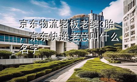 京东物流老板老婆3胎,京东快递老总叫什么名字