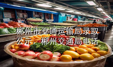 郴州市交通运输局录取公示,郴州交通局电话