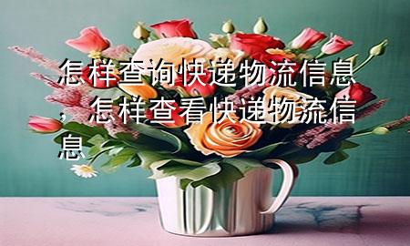 怎样查询快递物流信息,怎样查看快递物流信息