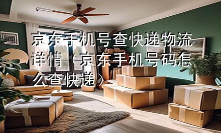 京东手机号查快递物流详情(京东手机号码怎么查快递)