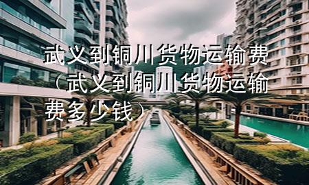 武义到铜川货物运输费（武义到铜川货物运输费多少钱）