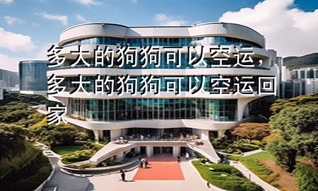 多大的狗狗可以空运,多大的狗狗可以空运回家