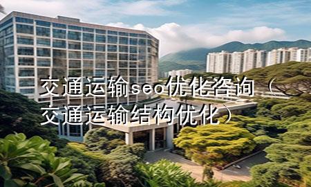 交通运输seo优化咨询(交通运输结构优化)