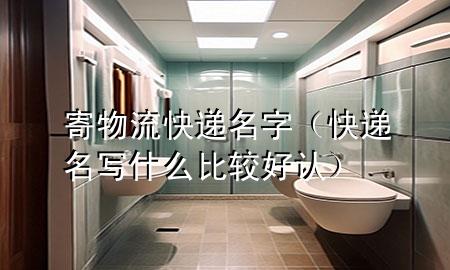 寄物流快递名字(快递名写什么比较好认)