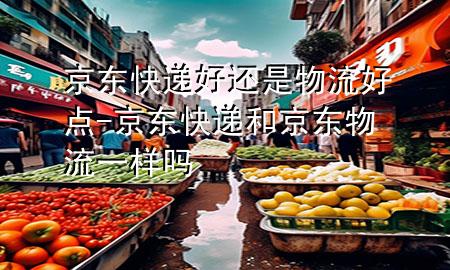 京东快递好还是物流好点-京东快递和京东物流一样吗