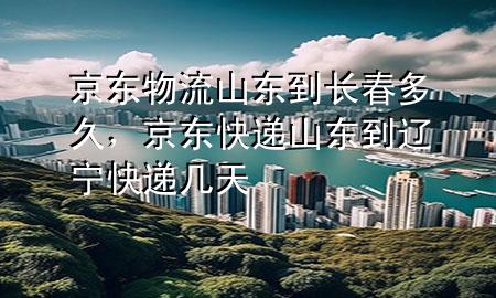京东物流山东到长春多久,京东快递山东到辽宁快递几天