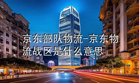 京东 部队 物流-京东物流战区是什么意思