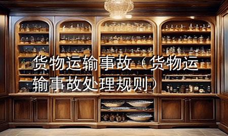 货物运输事故(货物运输事故处理规则)