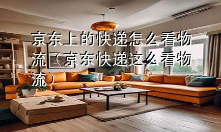 京东上的快递怎么看物流(京东快递这么看物流)
