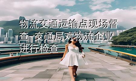 物流交通运输点现场督查-交通局对物流企业进行检查