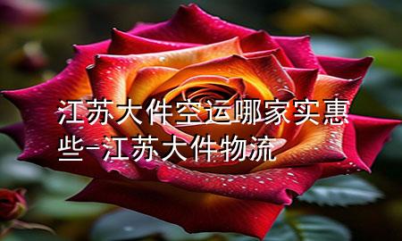 江苏大件空运哪家实惠些-江苏大件物流