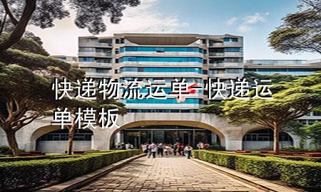 快递物流运单-快递运单模板