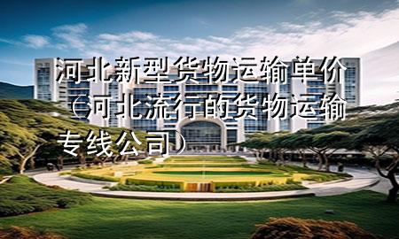 河北新型货物运输单价(河北流行的货物运输专线公司)