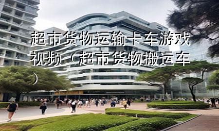 超市货物运输卡车游戏视频(超市货物搬运车)