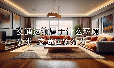 交通运输属于什么环境分类-交通运输分为