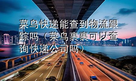 菜鸟快递能查到物流跟踪吗(菜鸟裹裹可以查询快递公司吗)