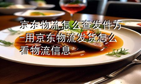 京东物流怎么查发件方-用京东物流发货怎么看物流信息
