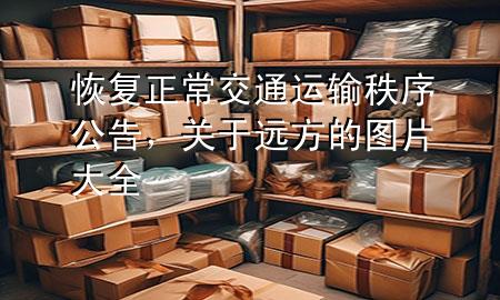 恢复正常交通运输秩序公告,关于远方的图片大全