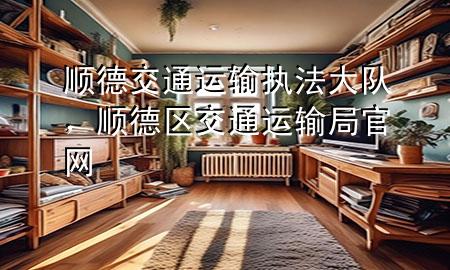 顺德交通运输执法大队,顺德区交通运输局官网