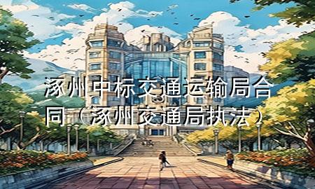涿州中标交通运输局合同(涿州交通局执法)