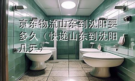 京东物流山东到沈阳要多久(快递山东到沈阳几天)