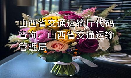 山西省交通运输厅代码查询,山西省交通运输管理局
