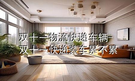 双十一物流快递车辆-双十一快递装车累不累