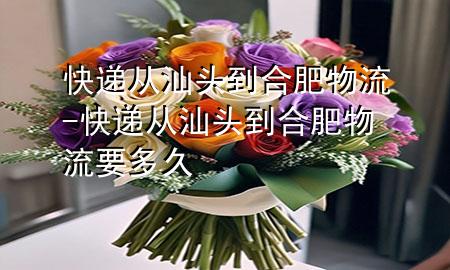 快递从汕头到合肥物流-快递从汕头到合肥物流要多久