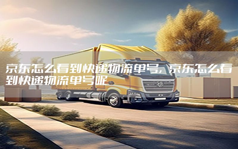 京东怎么看到快递物流单号，京东怎么看到快递物流单号呢