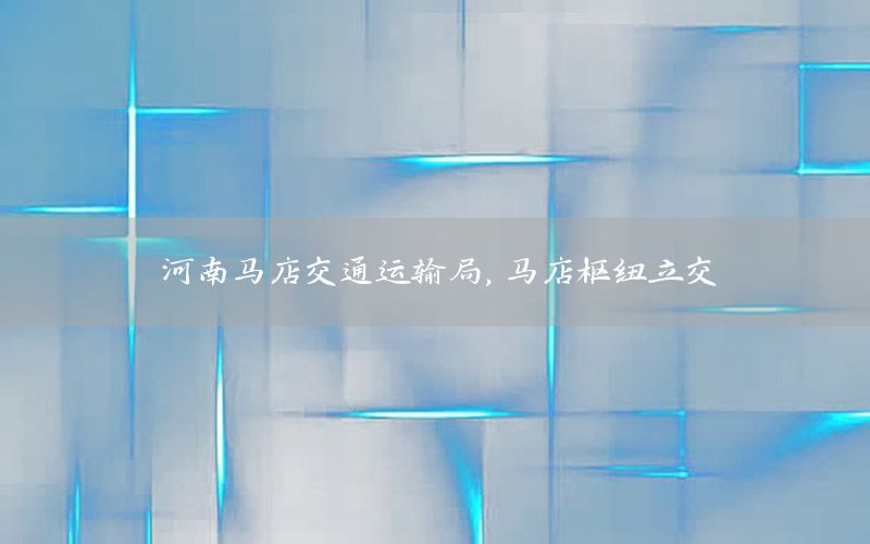 河南马店交通运输局，马店枢纽立交
