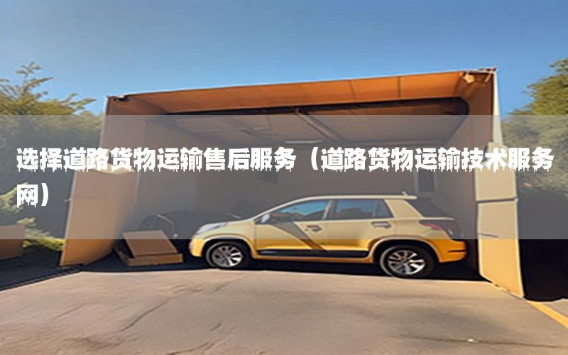 选择道路货物运输售后服务（道路货物运输技术服务网）