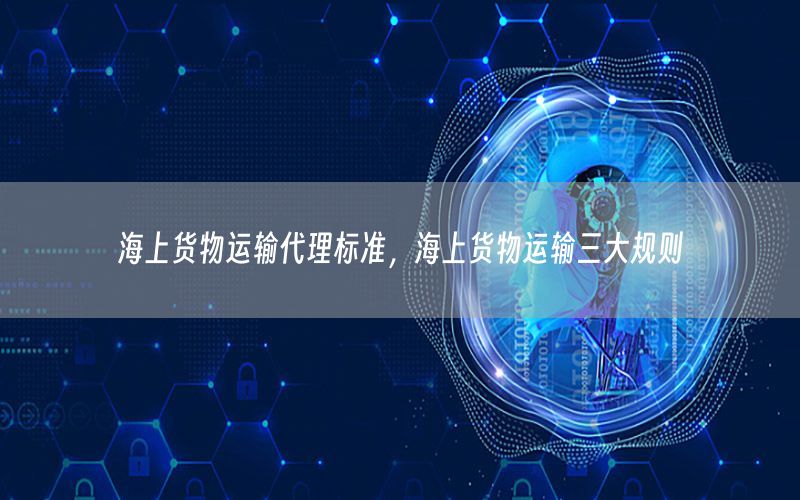 海上货物运输代理标准，海上货物运输三大规则